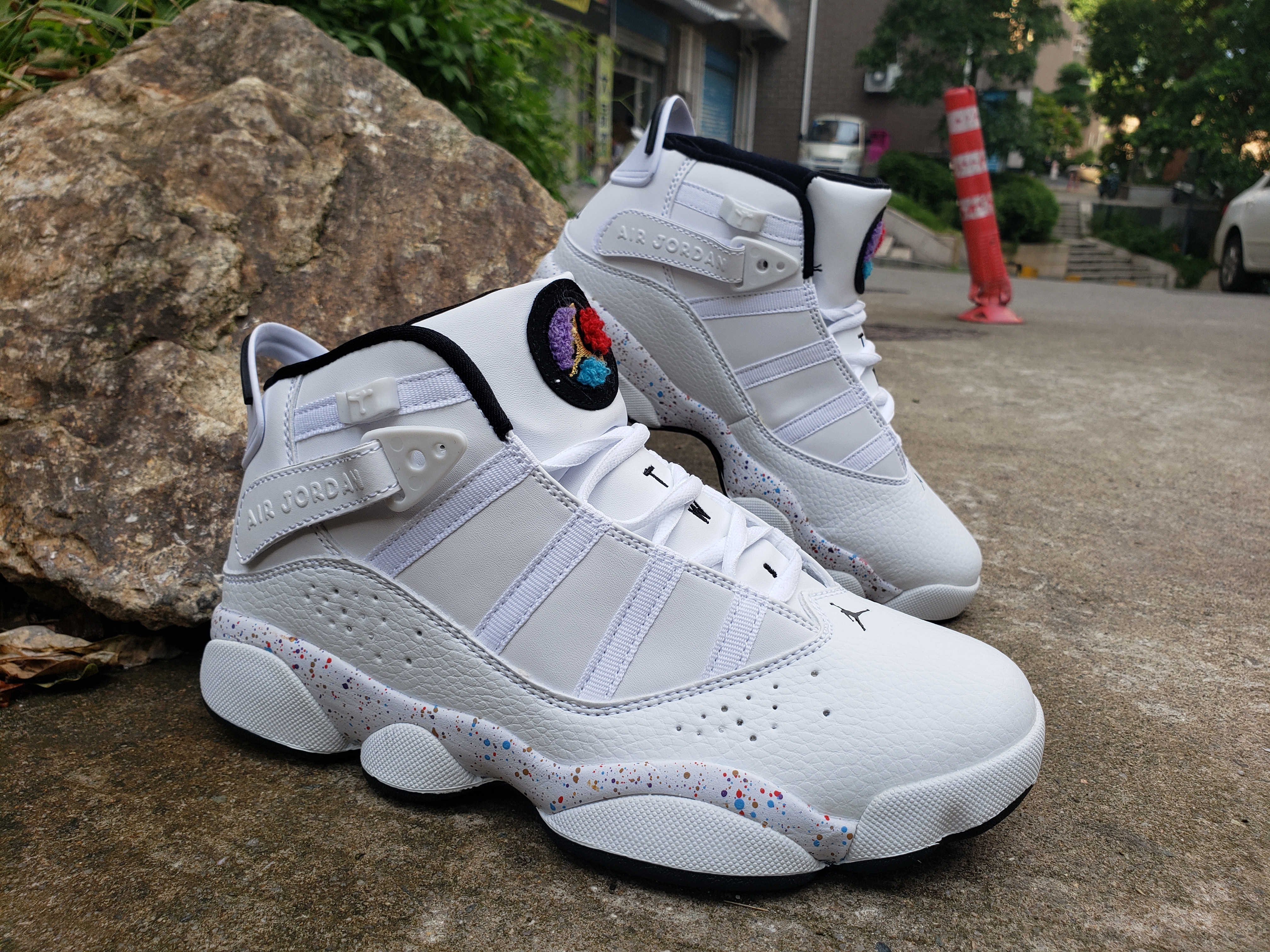 Women Air Jordan Six Rings White Grey Shoes - Click Image to Close